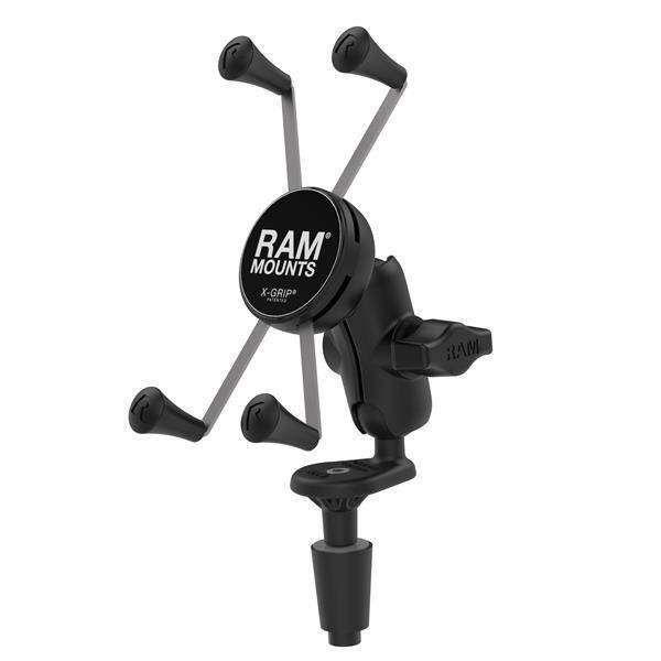 Duży uchwyt na telefon RAM® X-Grip® z podstawą wspornika widelca motocykla - obrazek 2